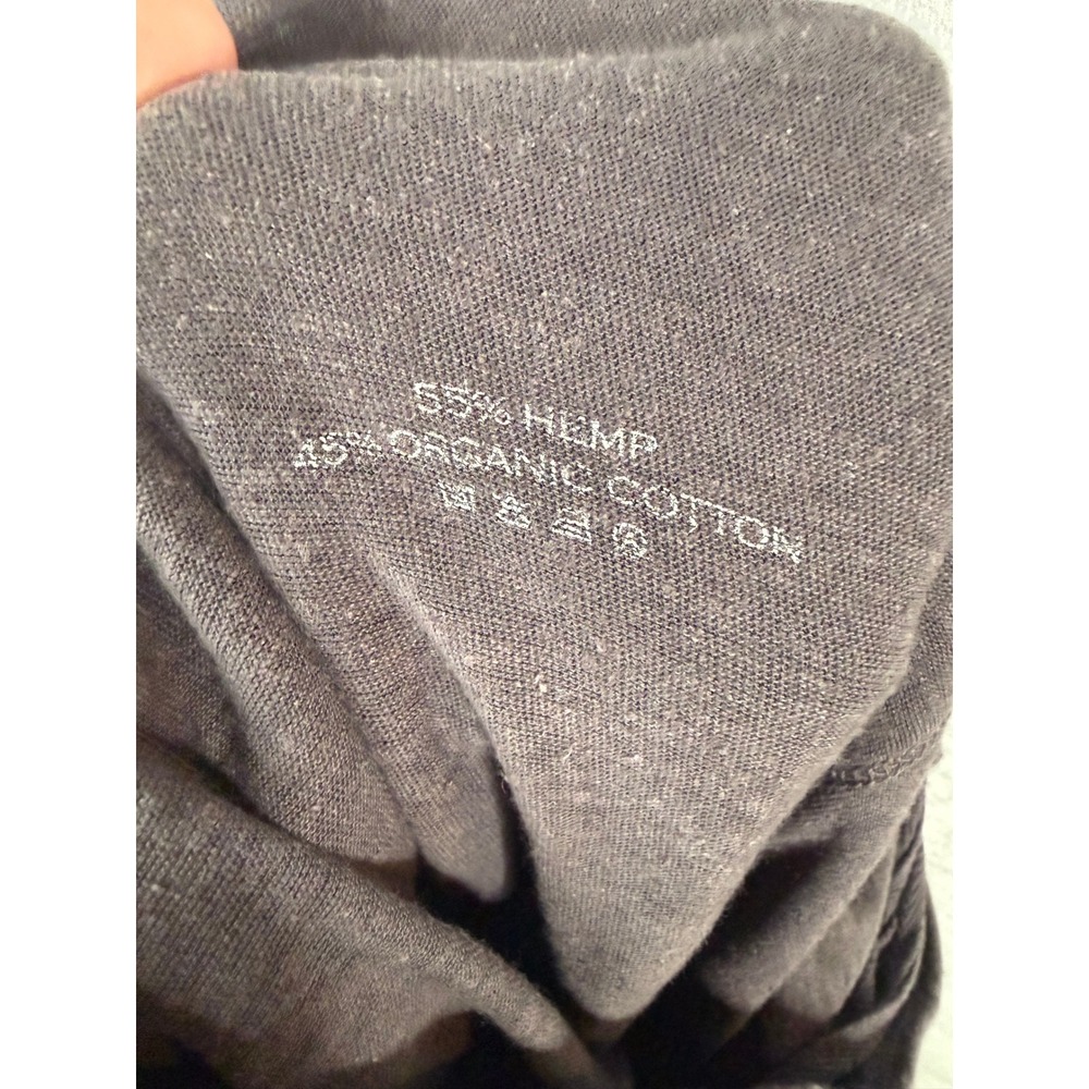 Christina Lehr Pants Women Size 2 Gray Hemp Organic Cotton Boho Loungewear - Picture 6 of 10